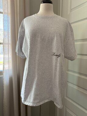 Lonely Ghost Short Sleeve Oversized Tee : One Size